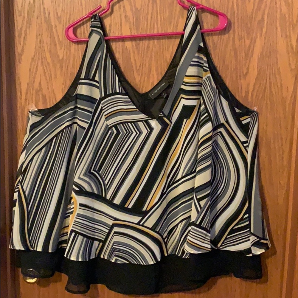 LANE BRYANT plus size 28 sheer tank top.